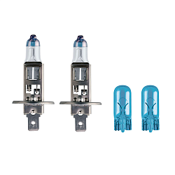 Лампа галогеновая Philips H1 12V 55W White Vision+W5W 12V 5W - фото 2