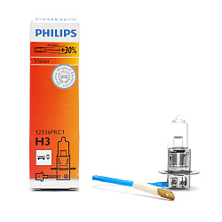 Лампа галогеновая Philips H3 12V 55W PK22s Vision+30%